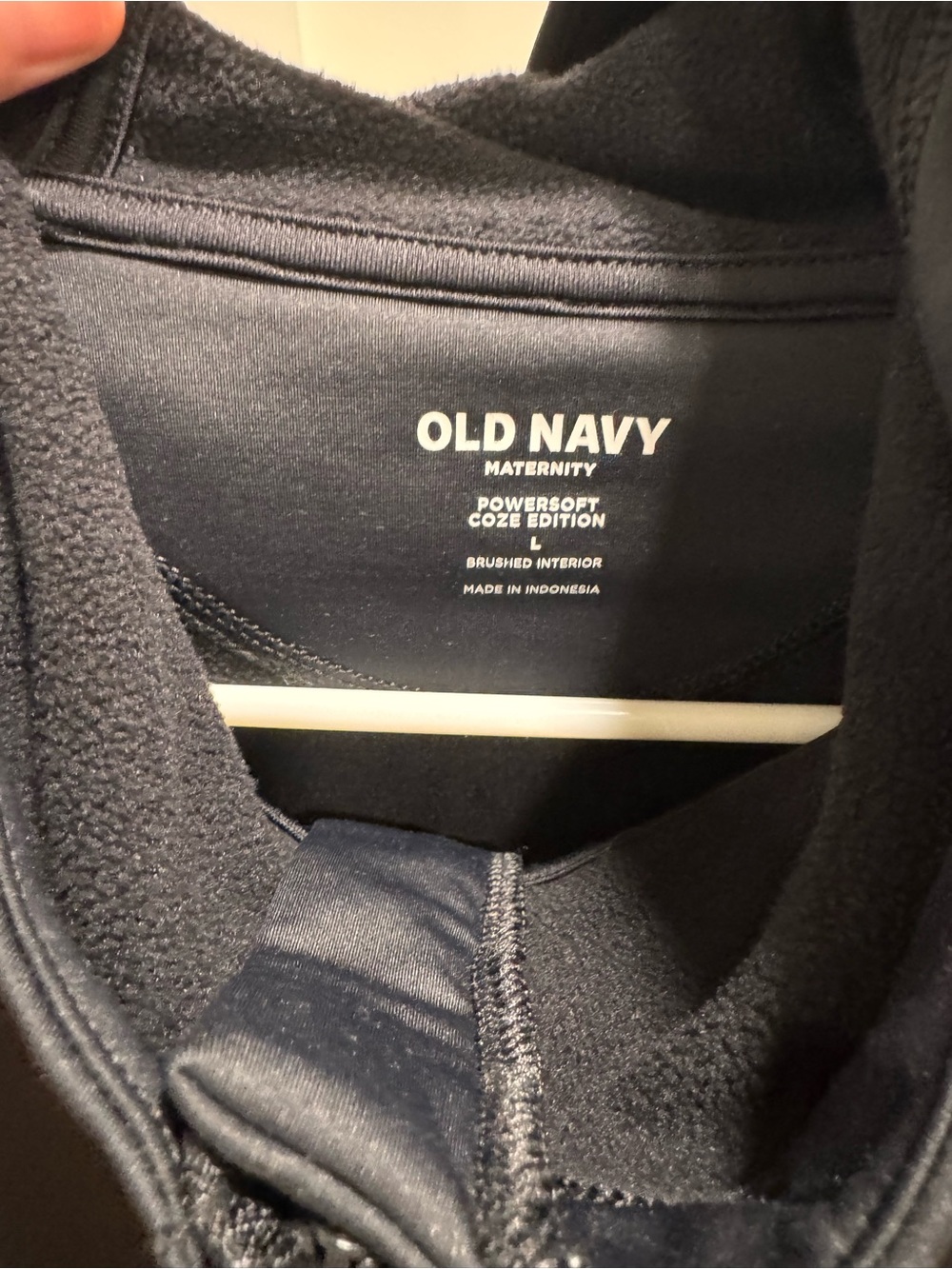 Old Navy Black Maternity Hoodie - Powersoft Coze Edition